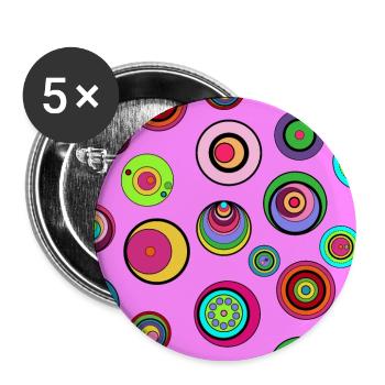 Circles - Buttons large 2.2'' (5-pack) - white