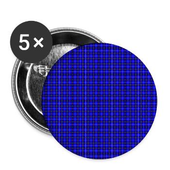 Red, White, and Blue Plaid with Stars - Buttons large 2.2'' (5-pack) - white