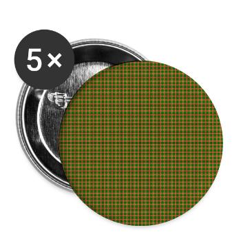 Watermelon Plaid Pattern - Buttons large 2.2'' (5-pack) - white