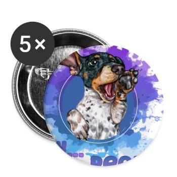 Ew...People -Dog - Buttons large 2.2'' (5-pack) - white