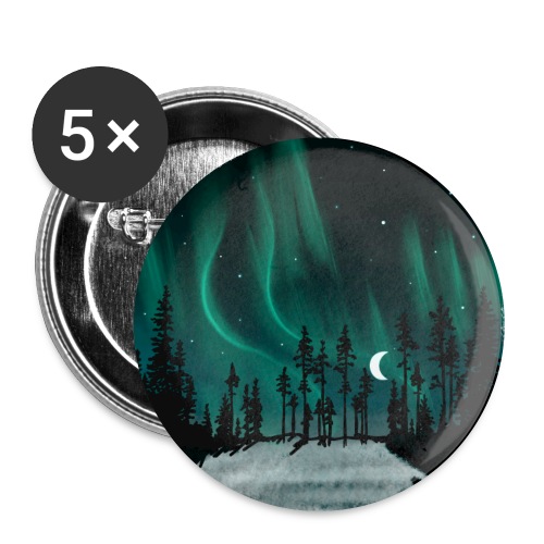 NorthernLights Forest - Buttons large 2.2'' (5-pack)