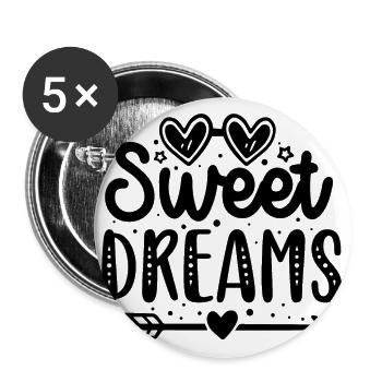 Unreadable design - Buttons large 2.2'' (5-pack) - white