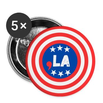 La Kamala Harris - Buttons large 2.2'' (5-pack) - white