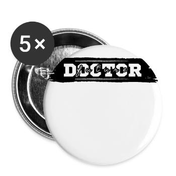 Rugged Doctor Wordmark - Buttons large 2.2'' (5-pack) - white