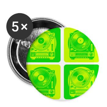 Plate Player Style - Buttons large 2.2'' (5-pack) - white