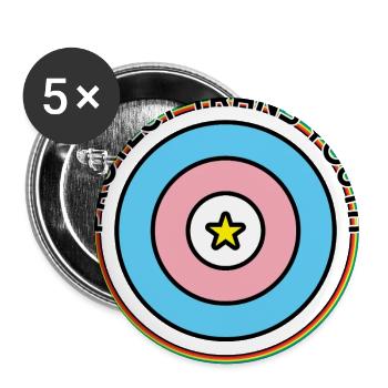 Protect Trans Youth - Buttons large 2.2'' (5-pack) - white