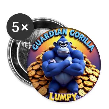Guardian Lumpy - Buttons large 2.2'' (5-pack) - white