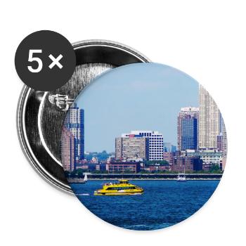 New York Water Taxi - Buttons large 2.2'' (5-pack) - white