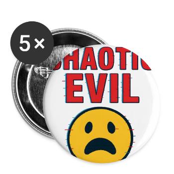404 Fun Not Found – Retro Y2K Glitch Meme Design - Buttons large 2.2'' (5-pack) - white