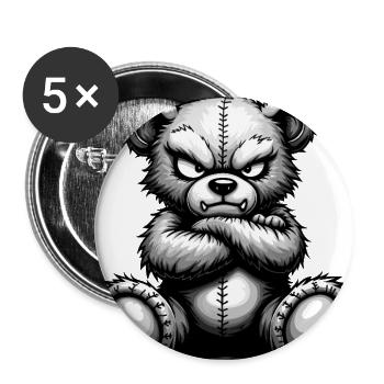 Grumpy Bear - Buttons large 2.2'' (5-pack) - white