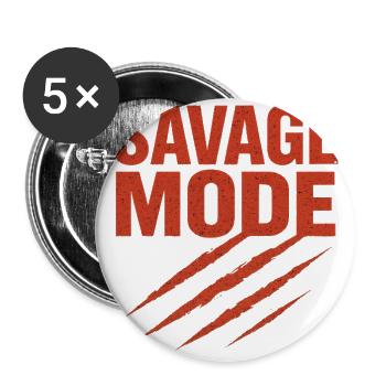 Rugged Red Slashes Art - Buttons large 2.2'' (5-pack) - white