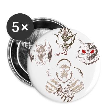 Cryptids Rhapsody - JoakoZeta - Buttons large 2.2'' (5-pack) - white