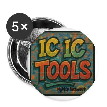 Internal Communication Tools (IC IC Tools) Design - Buttons large 2.2'' (5-pack) - white