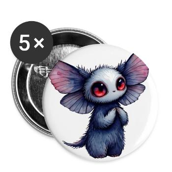 Cute Cryptid Creature – Spooky-Cute Monster - Buttons large 2.2'' (5-pack) - white