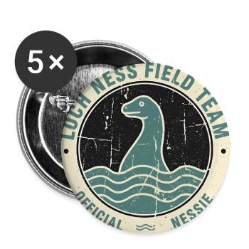 Loch Ness Field Team Funny Cryptid Loch Ness - Buttons large 2.2'' (5-pack) - white