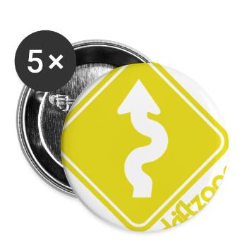Driftzone Drift Mens Car Motorsport - Buttons large 2.2'' (5-pack) - white
