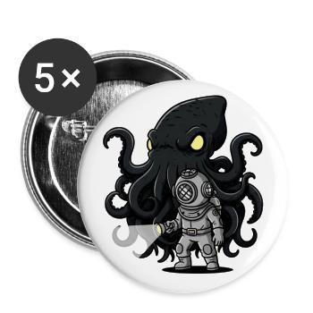 Silent_Sea_Watcher - Buttons large 2.2'' (5-pack) - white