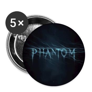 Phantom  - Buttons large 2.2'' (5-pack) - white