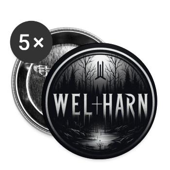 Valharn - Buttons large 2.2'' (5-pack) - white