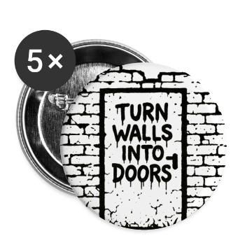 Turn walls into doors - Buttons large 2.2'' (5-pack) - white