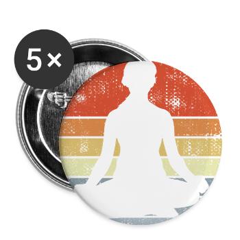 Yogi Drawing - Buttons large 2.2'' (5-pack) - white