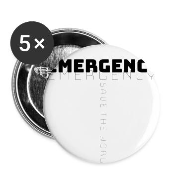 Emergency  - Buttons large 2.2'' (5-pack) - white