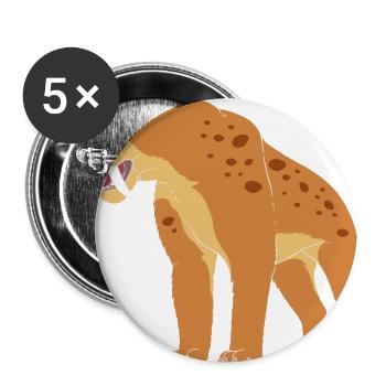 Sabertooth Tiger Prehistoric Cat Smilodon - Buttons large 2.2'' (5-pack) - white