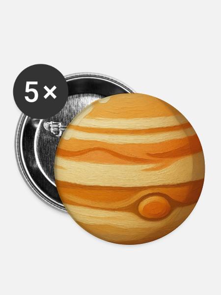 jupiter - Buttons large 2.2'' (5-pack) - white