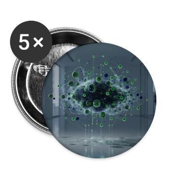 Neural Cloud Network - Buttons large 2.2'' (5-pack) - white
