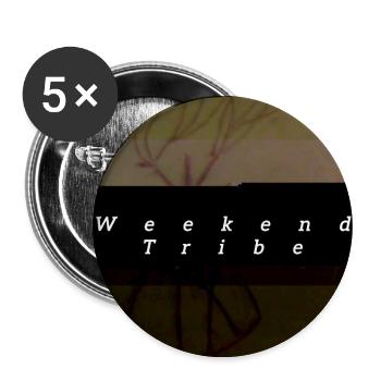 Weekend Tribe - Buttons large 2.2'' (5-pack) - white