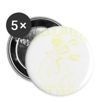 Frog Fight Fascism - Buttons large 2.2'' (5-pack) - white
