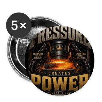 Pressure Creates Power - Buttons large 2.2'' (5-pack) - white
