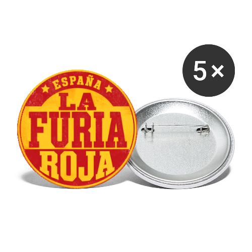 Spain Soccer Watch Party Shirt — La Furia Roja - Buttons large 2.2'' (5-pack)