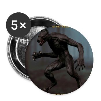 Dog Guardian Barghest - Buttons large 2.2'' (5-pack) - white