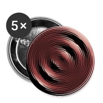 Rose Gold Spiral Ring Abstract - Buttons large 2.2'' (5-pack) - white
