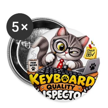 Keyboard Quality Inspector - Buttons large 2.2'' (5-pack) - white