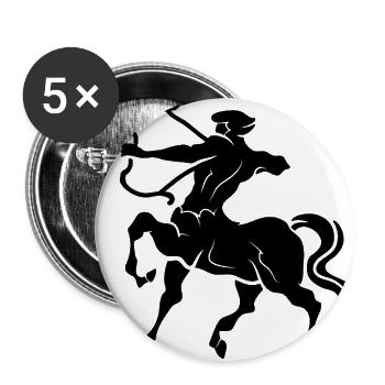 Sagittarius Centaur Archer – Zodiac Sign Symbol - Buttons large 2.2'' (5-pack) - white
