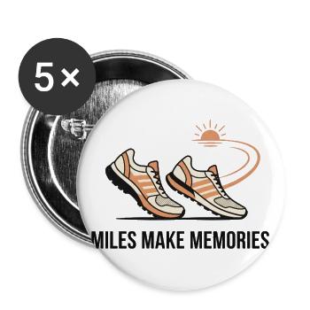 Miles Make Memories Sneakers Sunset - Buttons large 2.2'' (5-pack) - white