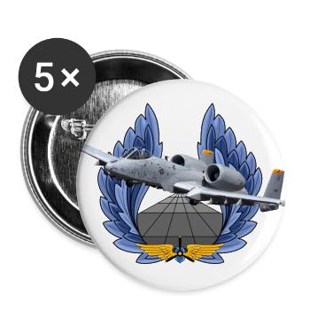 A-10 Thunderbolt - Buttons large 2.2'' (5-pack) - white