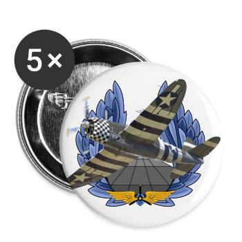 P-47 Thunderbolt - Buttons large 2.2'' (5-pack) - white