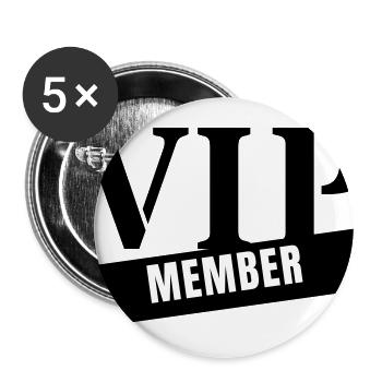VIP Member - Matching Group Team Squad Crew Outfit - Buttons large 2.2'' (5-pack) - white