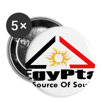 Solar Triangle Sun Emblem Egypt source of soul - Buttons large 2.2'' (5-pack) - white