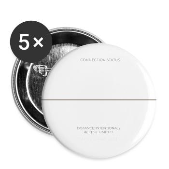Distance Link: Unavailable Connection - Buttons large 2.2'' (5-pack) - white