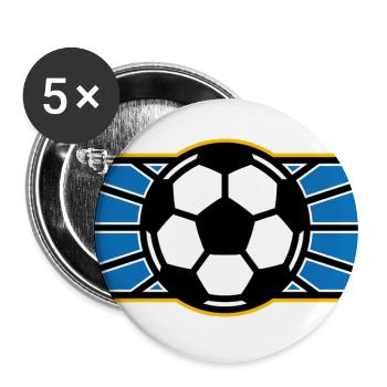 Football Pop Art Logo - Buttons large 2.2'' (5-pack) - white