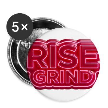  Rise Grind - Buttons large 2.2'' (5-pack) - white