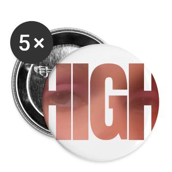 Introspective Eyes  - Buttons large 2.2'' (5-pack) - white