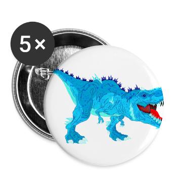 Icy Rex - Buttons large 2.2'' (5-pack) - white