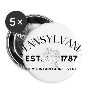 Celestial Moon Phases Pattern Tee - Buttons large 2.2'' (5-pack) - white