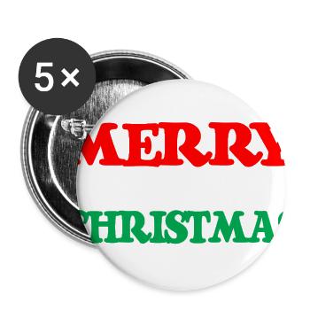 MERRY FUCKING CHRISTMAS funny cursing holidays bah - Buttons large 2.2'' (5-pack) - white