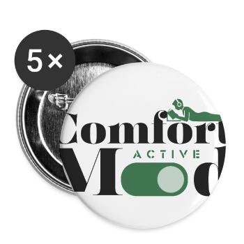 Comfort Mode Active - Buttons large 2.2'' (5-pack) - white